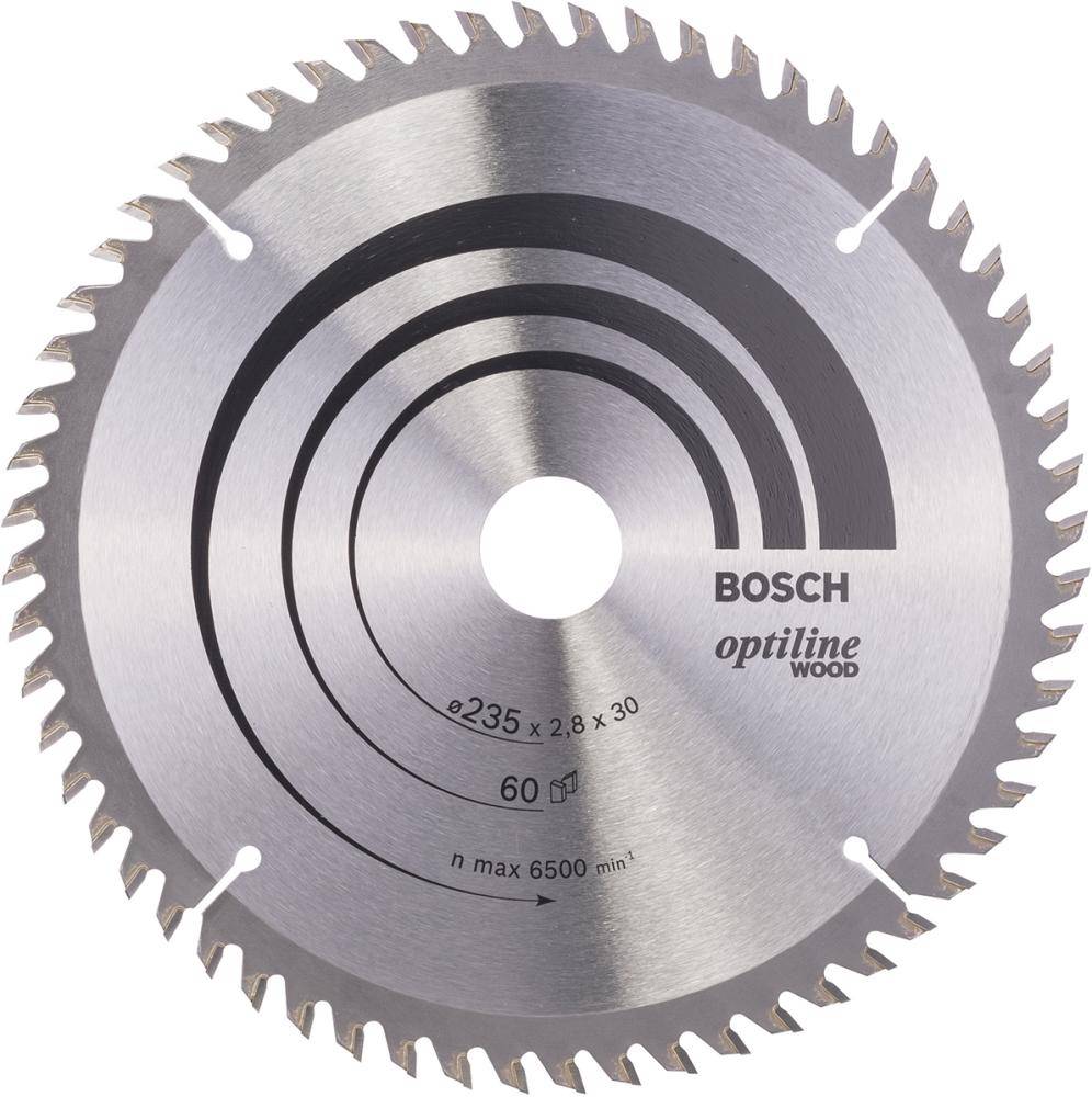 HM-Kreissägeblatt 235x2,8/1,8x30 60Z WZ BosVE à 1 Stück Optiline Wood - Artikel: 3165140373746