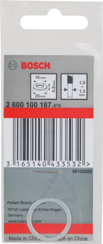 Reduzierring Ø20x16-0,8 mm Bosch VE à 1 Stück - Artikel: 3165140433532