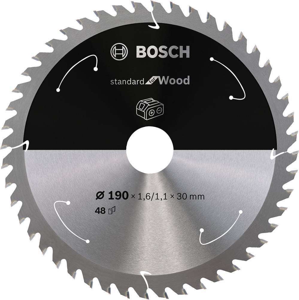 HM-Kreissägeblatt 190x1,6/1,1x30 48Z Bosch VE à 1 Stück Standard Wood f Akkusägen - Artikel: 3165140958509