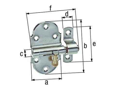 Autom. Grendelriegel 260/VN/FZ/47 mm - Artikel: 4004338128876