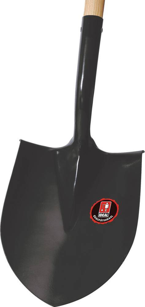Spatenschaufel schwarz groß Gr.2 m. Stiel - Artikel: 4005827080200