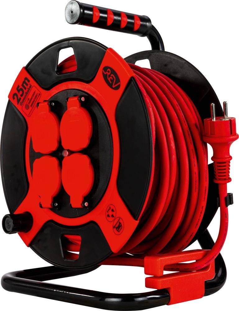 Kabeltrommel 40m 4-fach IP 44 Kunststoff H05RR-F3G sw-gr Beschaffungsartikel - Artikel: 4006341715883