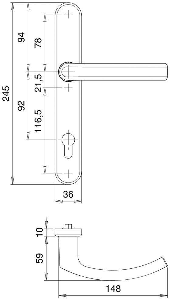 Alu-Rahm.-1/2-Grt.,Kronos,8mm,92,PZ,F12 2005/235, F12 - Artikel: 4006632221062