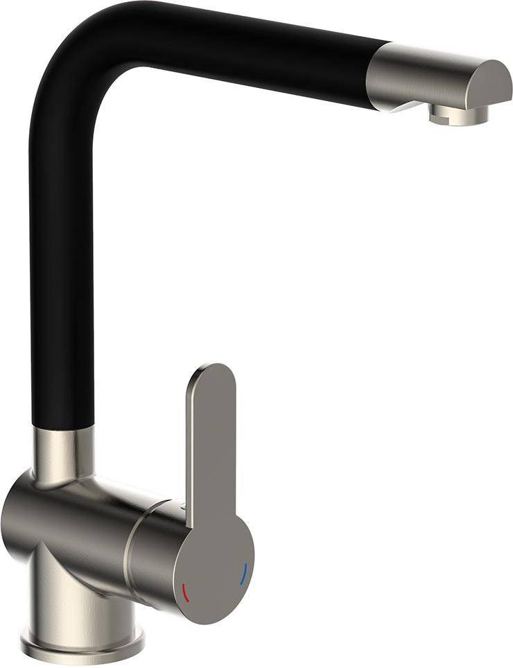 Spültischarmatur HD RIO Edelstahloptik/Schw. - Artikel: 4008431798660