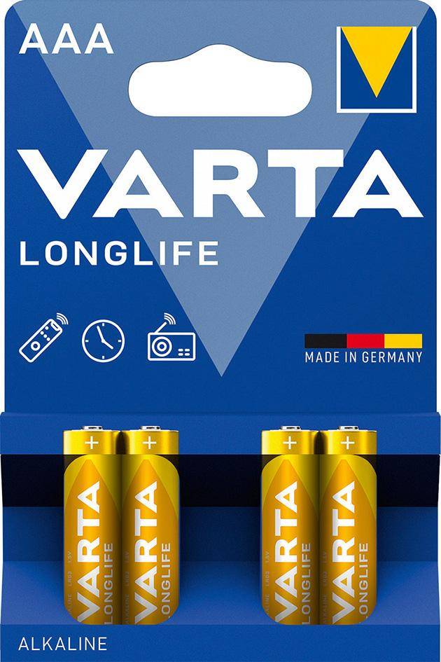 Batterie LONGLIFE VARTA AAA 4er Blister - Artikel: 4008496525072