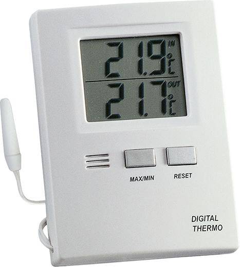 Thermometer Max-Min. Elektr., Kunststoff, weiß - Artikel: 4009816000033