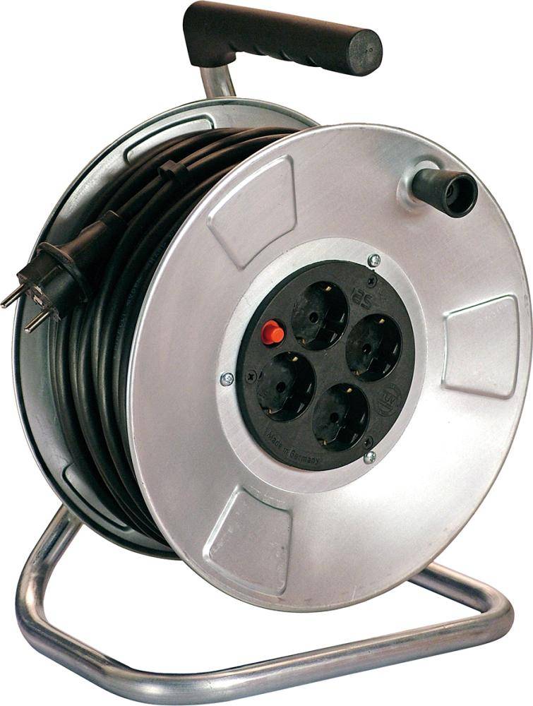 Metall-Kabeltrommel 50m, IP20, H05RR-F3G1,5 - Artikel: 4011160104121