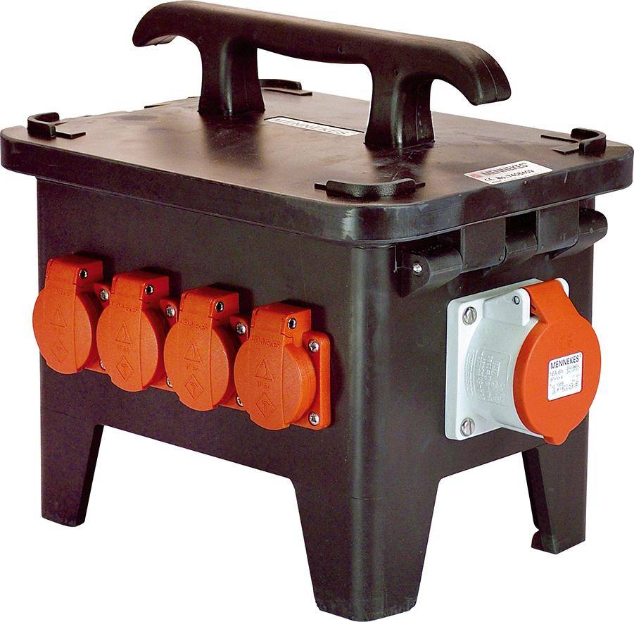 Baustellen-StromverteilerM1 400V aus Vollgummi - Artikel: 4011160605505