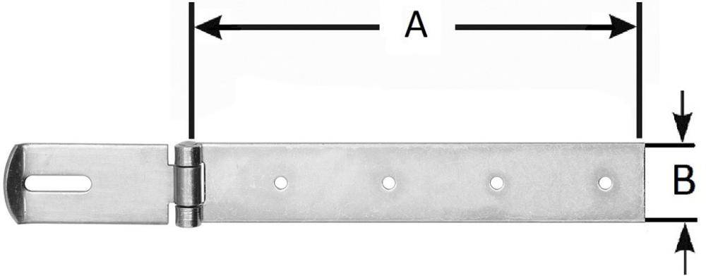 Überfalle gerade Ausführung, 200mm hell verz. - Artikel: 4011338230065