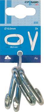 Notglieder (SB) galZn 6,0mm a 2 Stk. - Artikel: 4011645009620