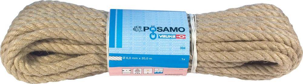 Hanf-Mehrzweckleine gedr.6,0mmx30m auf Docke - Artikel: 4011645024807