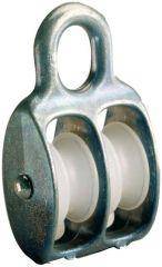 Blockrolle doppelt galZn f. Seil-Ø b. 8,0mm - Artikel: 4011645030402