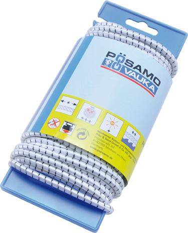 Gummi-Seil weiss/schwarz 8,0mmx10m auf Lg-Haspel - Artikel: 4011645041064