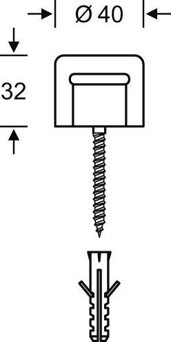Boden-Türpuffer,32mm 0 38 3880,schwarz,Ø40mm - Artikel: 4015354018591