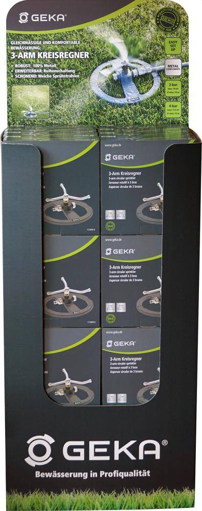 3-Arm Kreisregner im Verkaufsdisplay 24 x 17.0005.9 - Artikel: 4015933111545