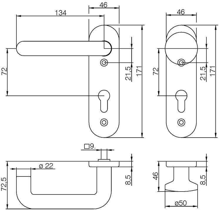 FH-WE-Grt., oval Kursch.PZ,Kst.schwarz - Artikel: 4016753089090