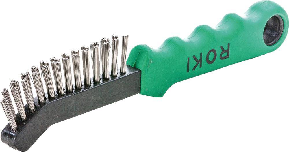 Drahtbürste ROKI V4A glatt 0,3mm Lessmann - Artikel: 4017359655931