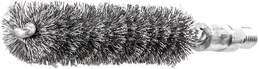 Rohrbürste m. Gewinde M6 Ø14mm, Stahl gew.0,15mm Lessmann - Artikel: 4017359004319