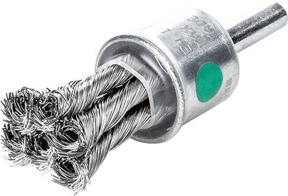 Pinselbürste Edelstahl gezopft 29x28/72x0,35mm Lessmann - Artikel: 4017359039427