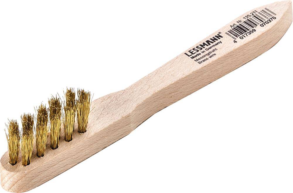 Zündkerzenbürste Messing gewellt 0,15x150mm Lessmann - Artikel: 4017359070376