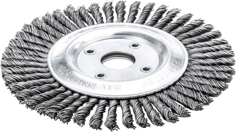 Pipelinebürste Stahldraht178x6mm gezopft 0,5mm Lessmann - Artikel: 4017359448038