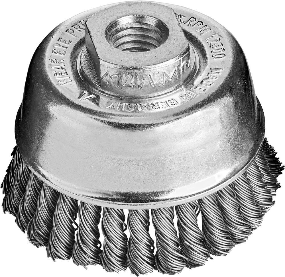 Topfbürste Stahldraht gezopft 65x0,5mm Besatz 30x6mm gez.Draht Lessmann - Artikel: 4017359610497