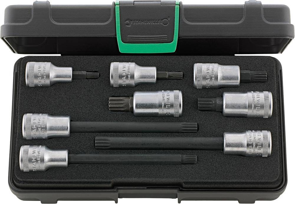 Schraubendrehereinsatz- Satz 1/2" XZN M6 bis M14 8-teilig Stahlwille - Artikel: 4018754261680
