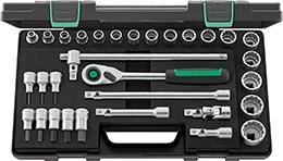 Steckschlüssel-Satz 1/2" 50/54/25/6QR 31-teilig Stahlwille - Artikel: 4018754287215