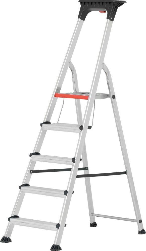 Stufenstehleiter 5Stufen Standhöhe 1,12m 5 Stufen Standhöhe 1,12 m