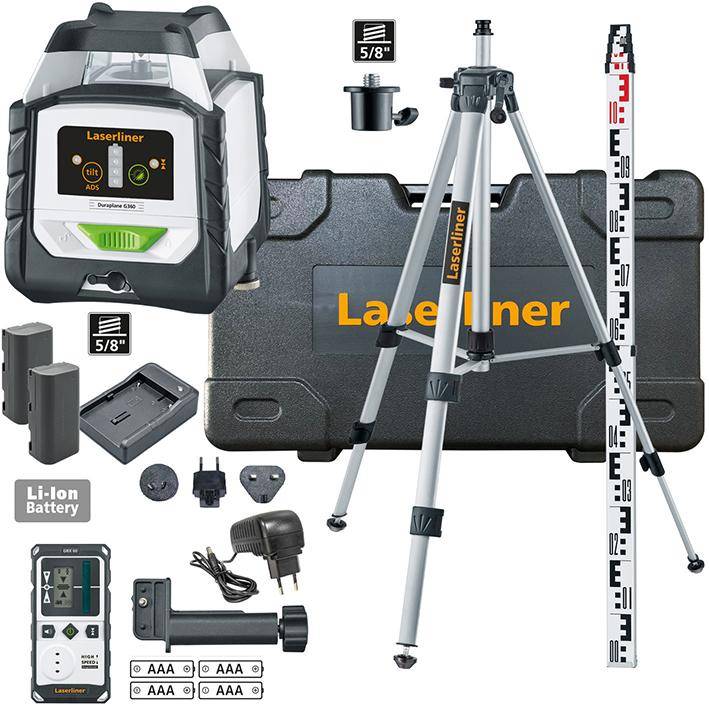 Rotationslaser-Set Duraplane G360 Set 175cm Laserliner - Artikel: 4021563710515
