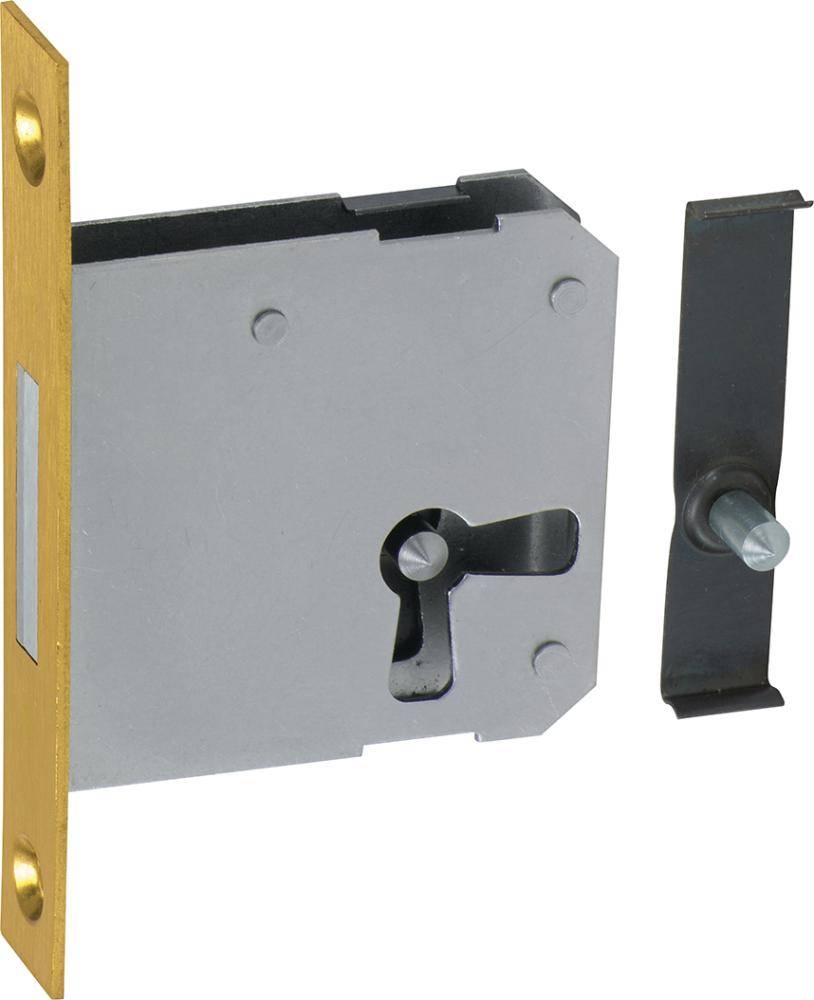 0663.40001 Riegelschloss 40mm, Stulp Mess. - Artikel: 4021677001622