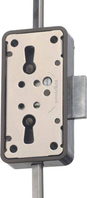 7052.15011 Drehstangen- Schloss aufl.braun,3 Zuh. - Artikel: 4021677010464