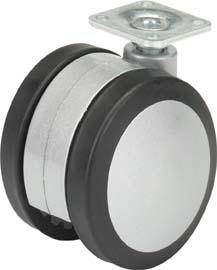 Zwillingsrolle,9078512,Ø75mm,schwarz - Artikel: 4023149130267