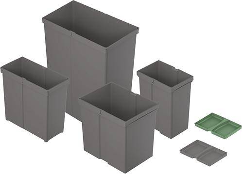 Eimer,9279394, 40l,Kunststoff anthrazit - Artikel: 4023149225161