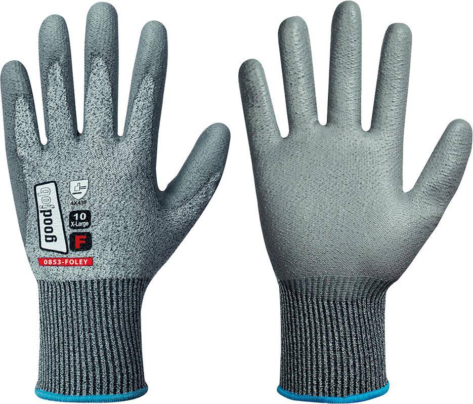 Schnittschutzhandschuh FOLEY, Cut F, grau, Gr.7 - Artikel: 4025888381221