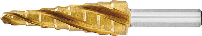 Stufenbohrer HSS TiN 4-fach Spiralnute 4-12mm EXACT - Artikel: 4026558070568