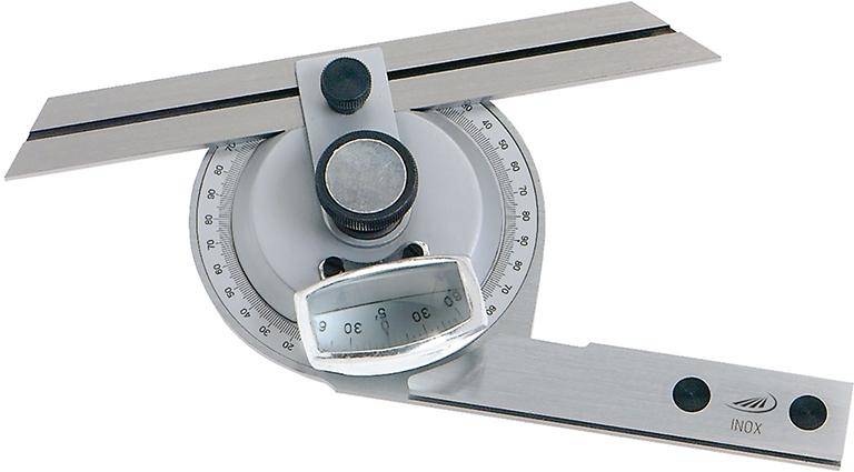 Universal Winkelmesser RCr. Mit Lupe 150/200/300mm HP - Artikel: 4029713070298