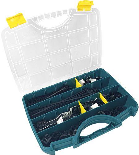 Kabelbinder-Sortiment 350-teilig mit Klebesockel SapiSelco - Artikel: 4030884913000