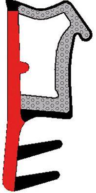 Flügelfalzdichtung L3000Grau - Artikel: 4031804108827