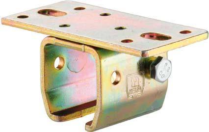 HELM 402 Deckenmuffe, Stahl verzinkt, gelb, Profilhalter f Profil 400, ohne Niveauausgleich - Artikel: 4041518014123