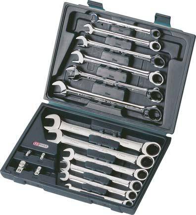 Ratschenschlüssel-Satz 16-tlg. 8-19mm gerade KS - Artikel: 4042146084809