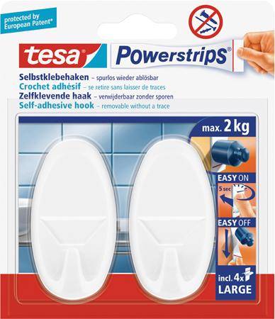 Powerstrips Haken Large Classic chrom - Artikel: 4042448105486