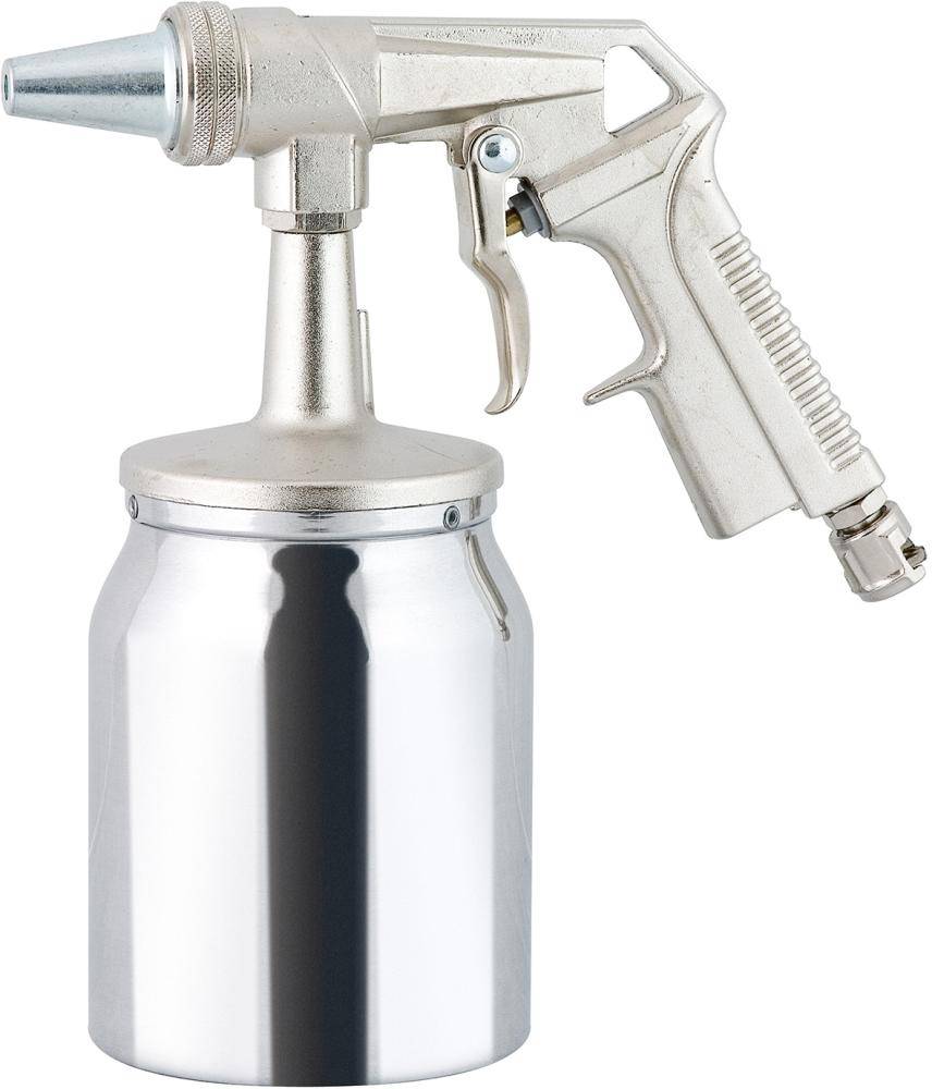Sandstrahlpistole mit Alu-Becher, Düse 6mm, Stecker NW7,2 RIEGLER - Artikel: 4047322742917
