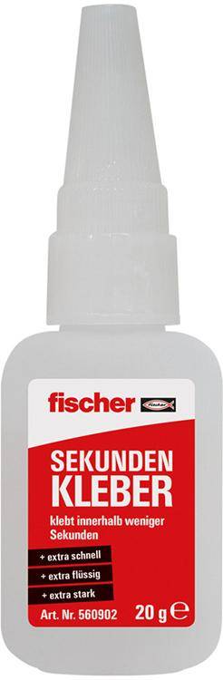 fischer GOW Sekundenkleber 20g - Artikel: 4048962430318
