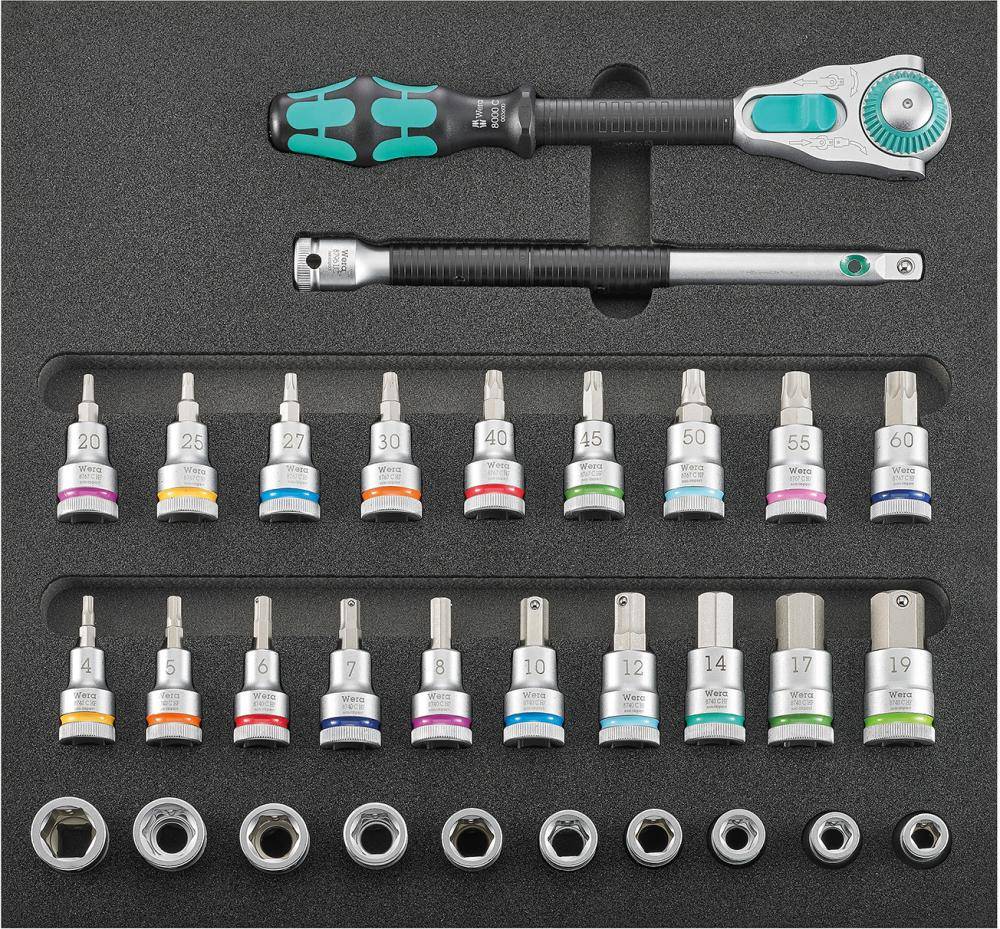 Werkzeugmodul 1/3 Steckschlüssel 1/2" Zyklop und Haltefunktion Wera - Artikel: 4053569861939