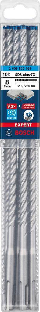Hammerbohrer EXPERT 8x200x265mm Bosch VE à 10 Stück SDS plus-7X - Artikel: 4059952532424