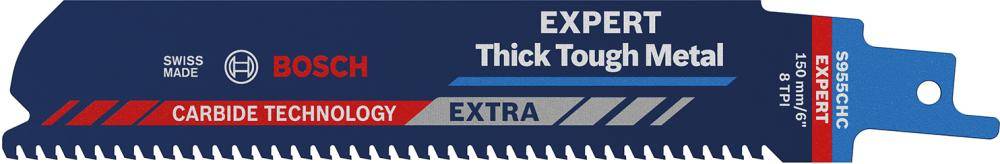 Säbelsägeblatt EXPERT S 955 CHC Bosch VE à 1 Stück Thick Tough Metal - Artikel: 4059952534558