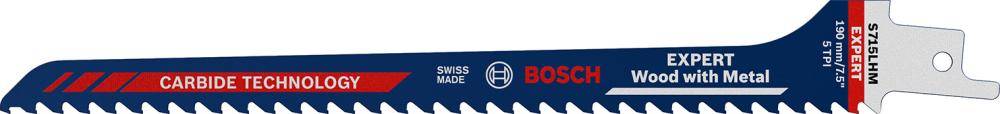 Säbelsägeblatt S715LHM EXPERT Bosch VE à 1 Stück Flexible f Wood and Metal - Artikel: 4059952534749