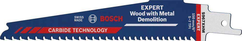 Säbelsägeblatt EXPERT S 967 XHM Bosch VE à 1 Stück Wood withMetal Demolition - Artikel: 4059952534862