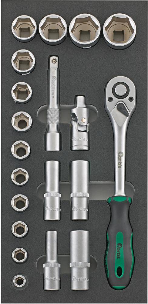 Werkzeugmodul 1/3 Steckschl. 1/2" FORTIS